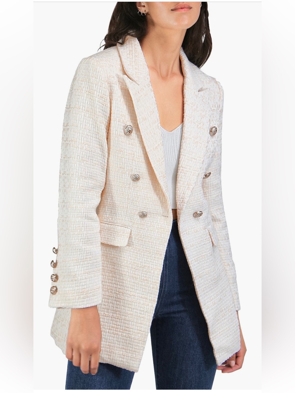 Belle & Bloom Princess Polina Tweed Blazer - Size L - NWOT